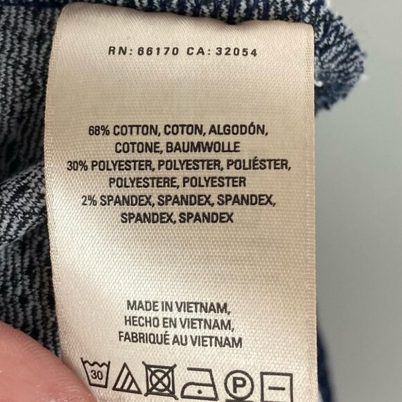 Anthropologie Maeve Printed Pencil Skirt Size Medium Stretch Blue Career Midi M - Picture 5 of 8